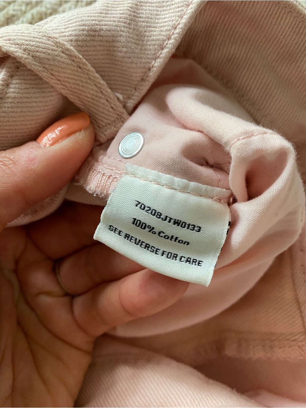 CALI 1850 Light Pink-Peach Mid Rise Wide Leg Jeans! - Picture 14 of 15